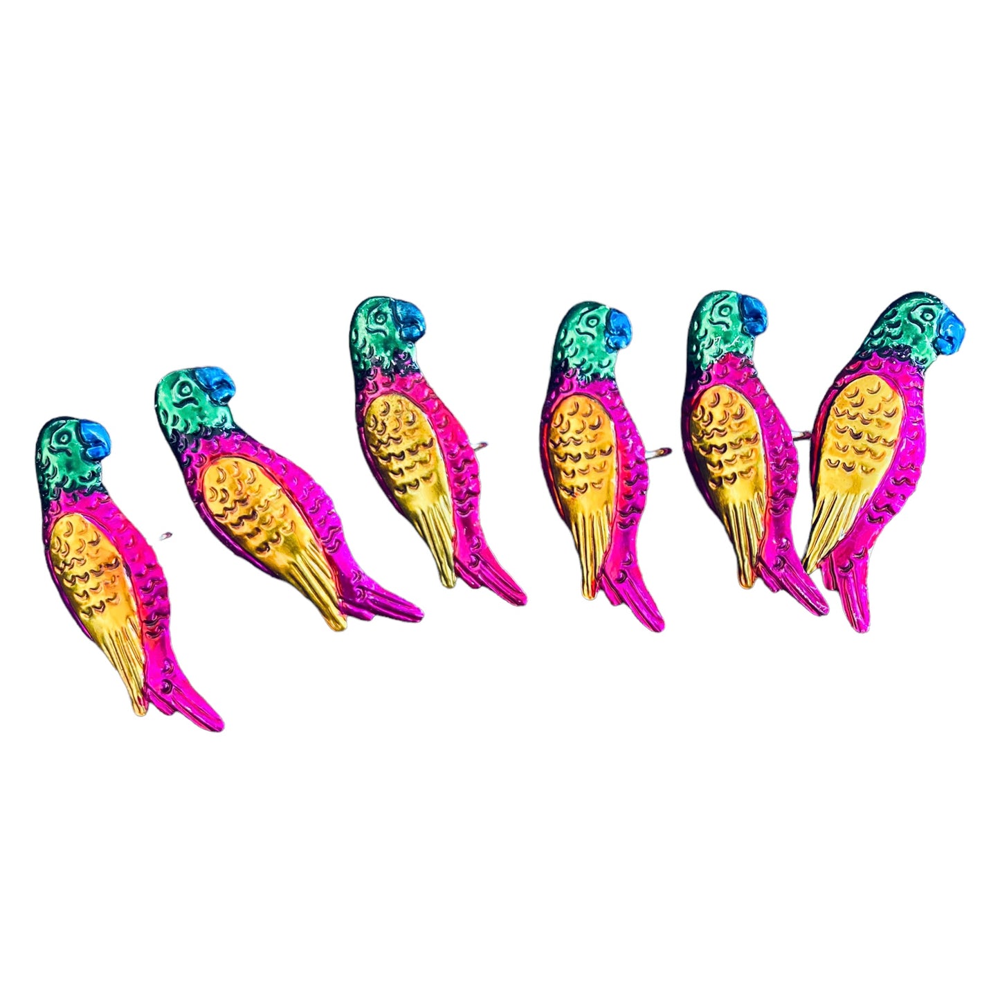 Servilleteros latón loros