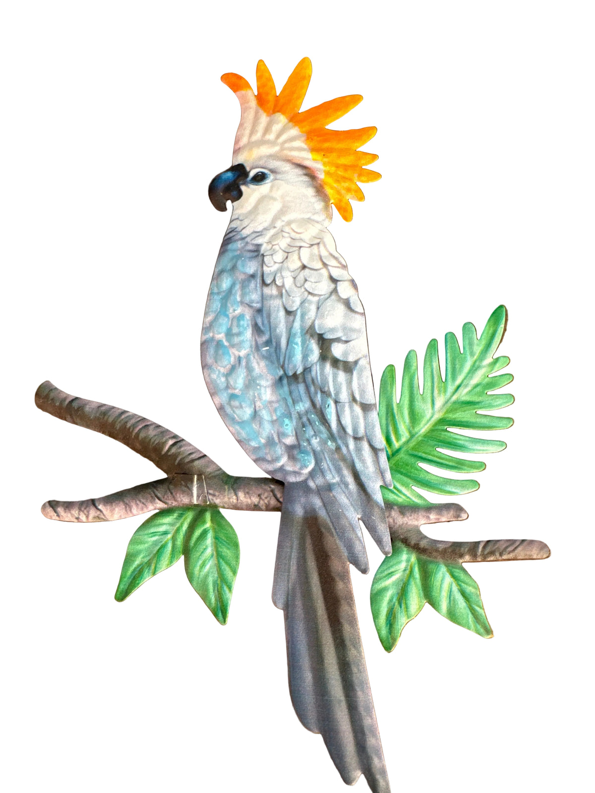 Pajaro Cacatúa en metal