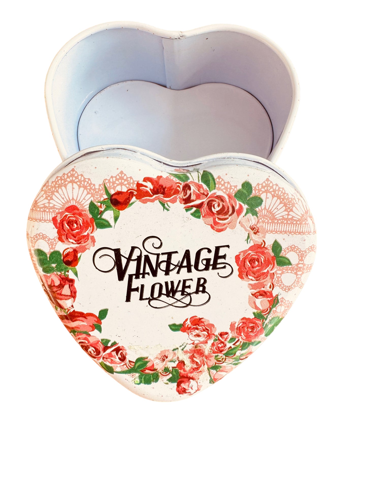 Corazones caja metálica