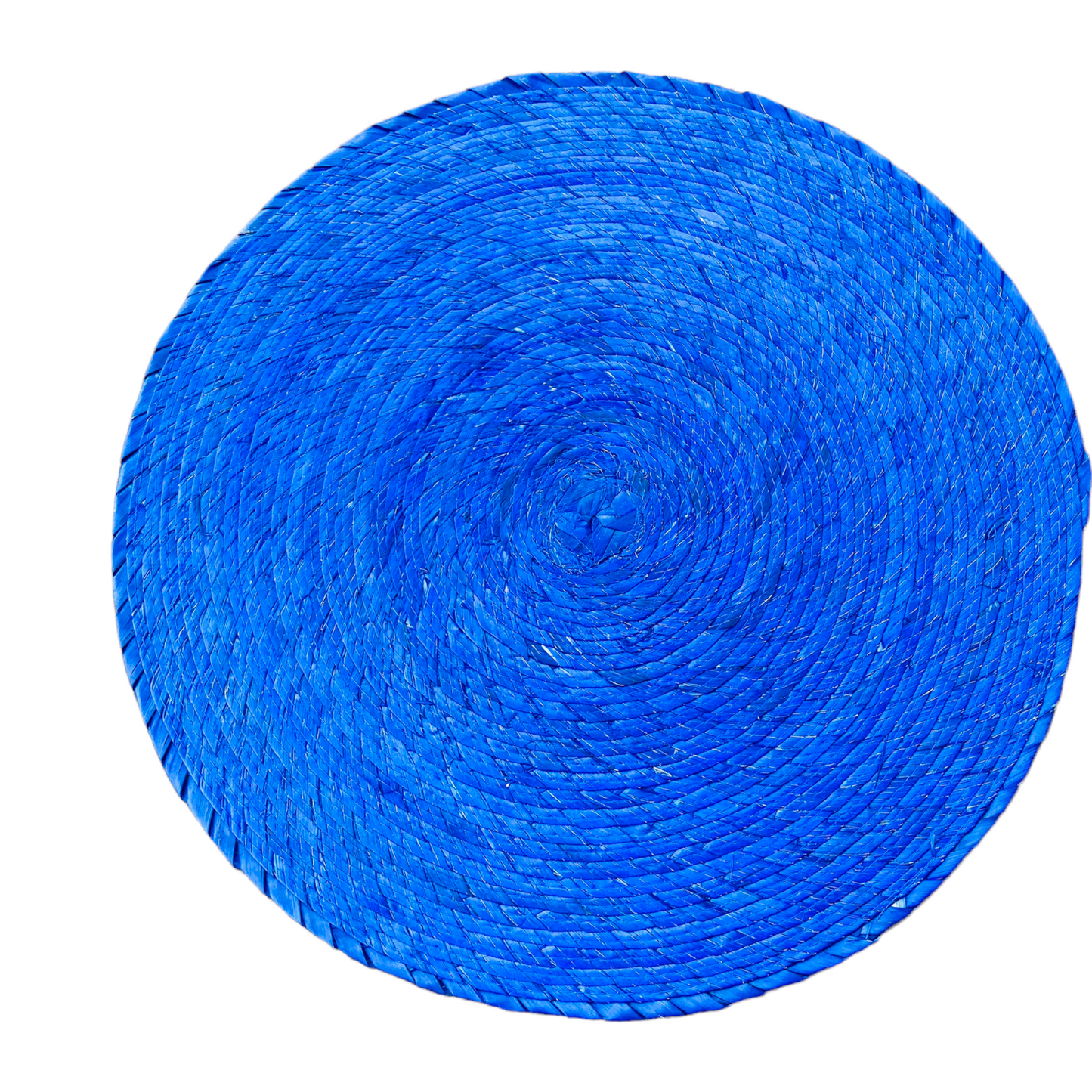 Individual redondo azul