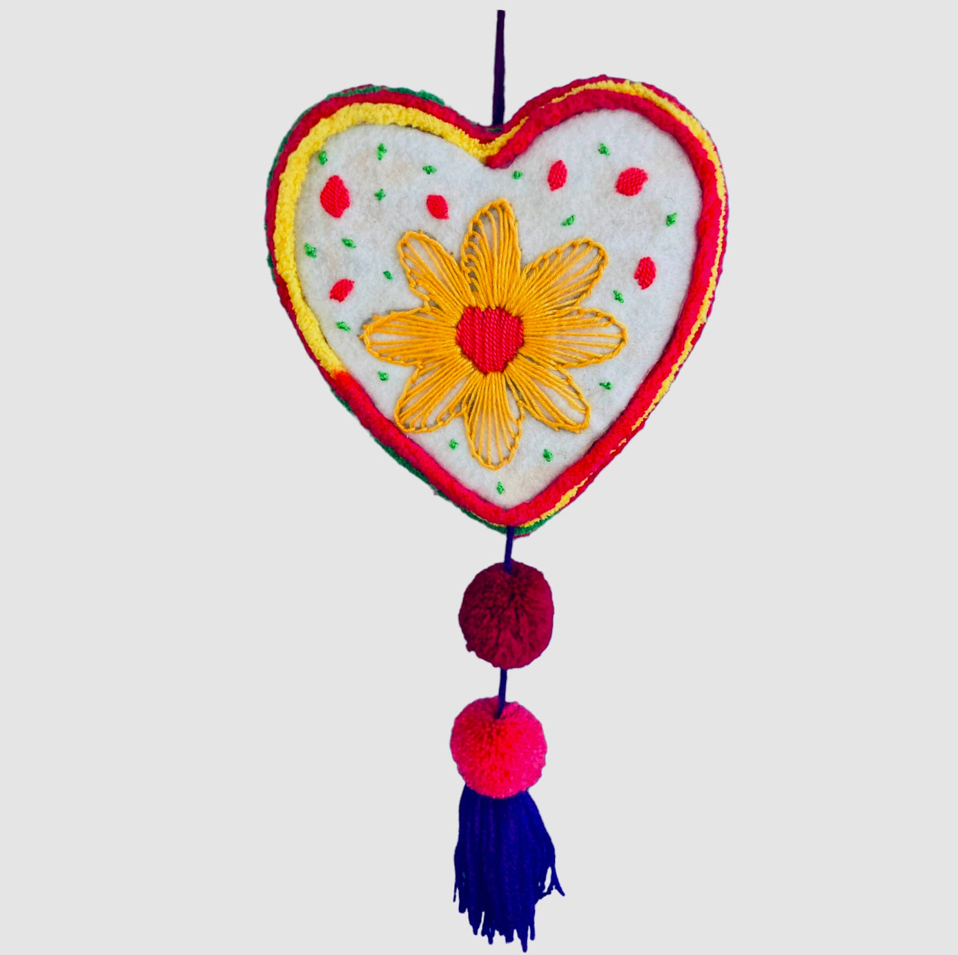 Corazón decorativo blanco