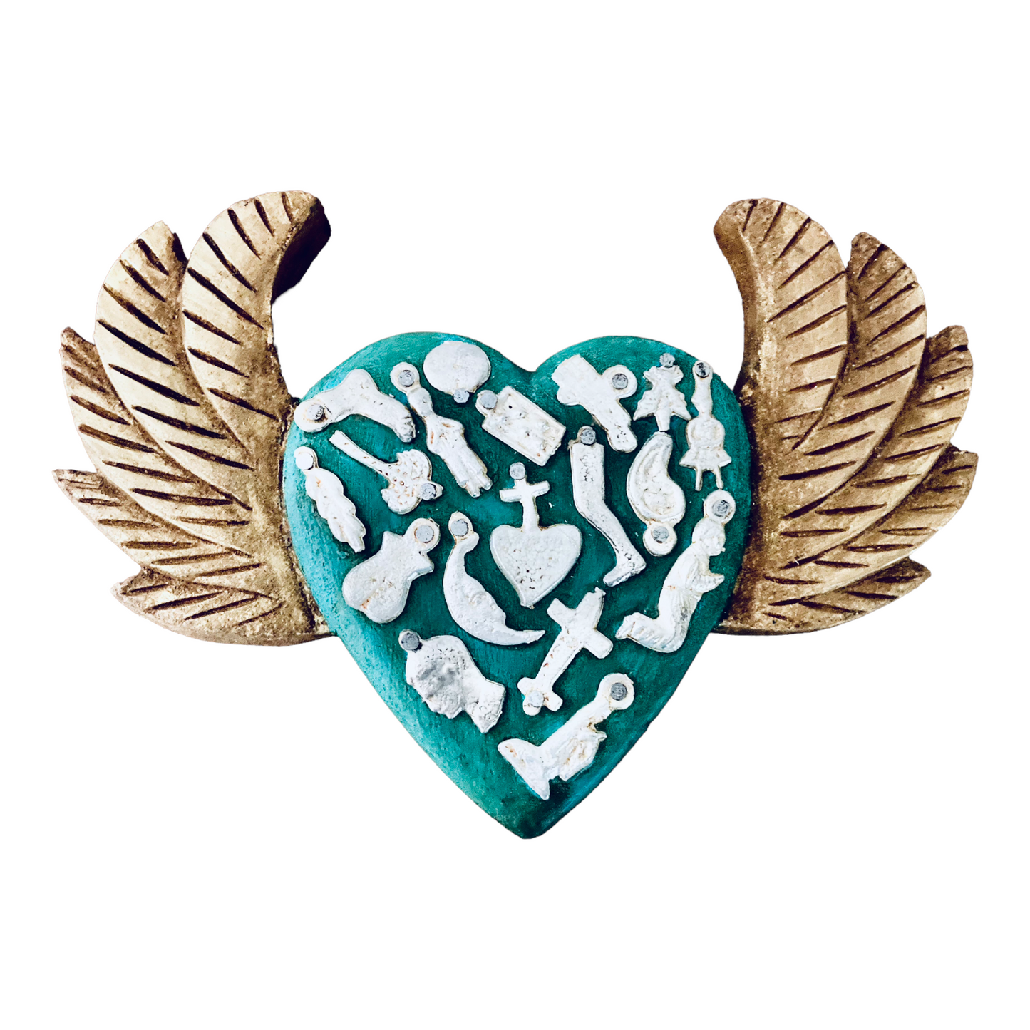 Corazón con alas y milagritos #1