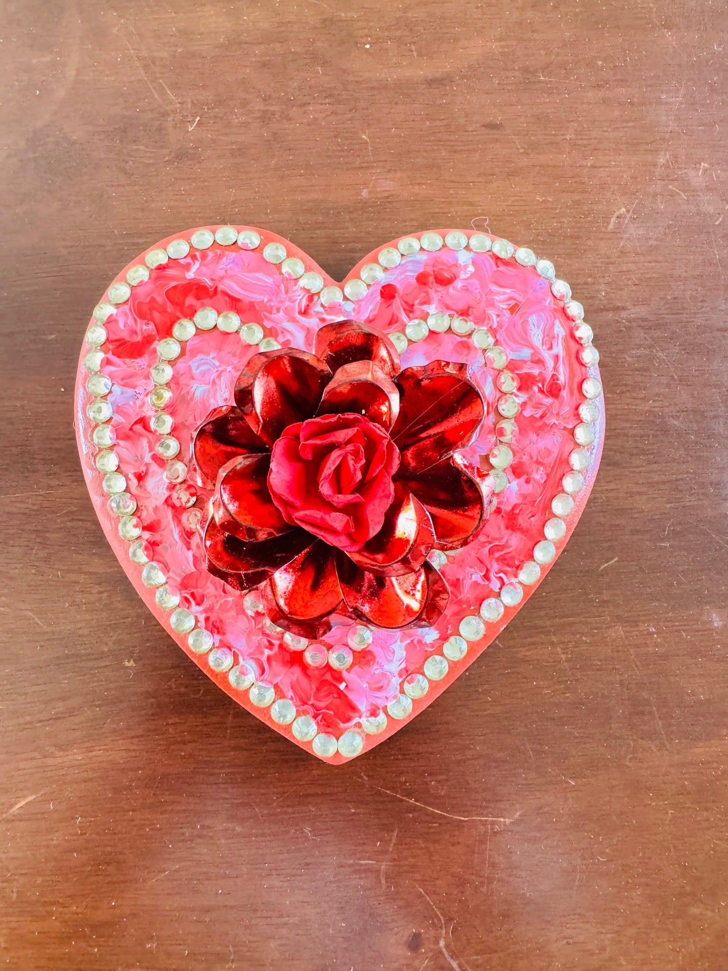 Corazón decoración madera