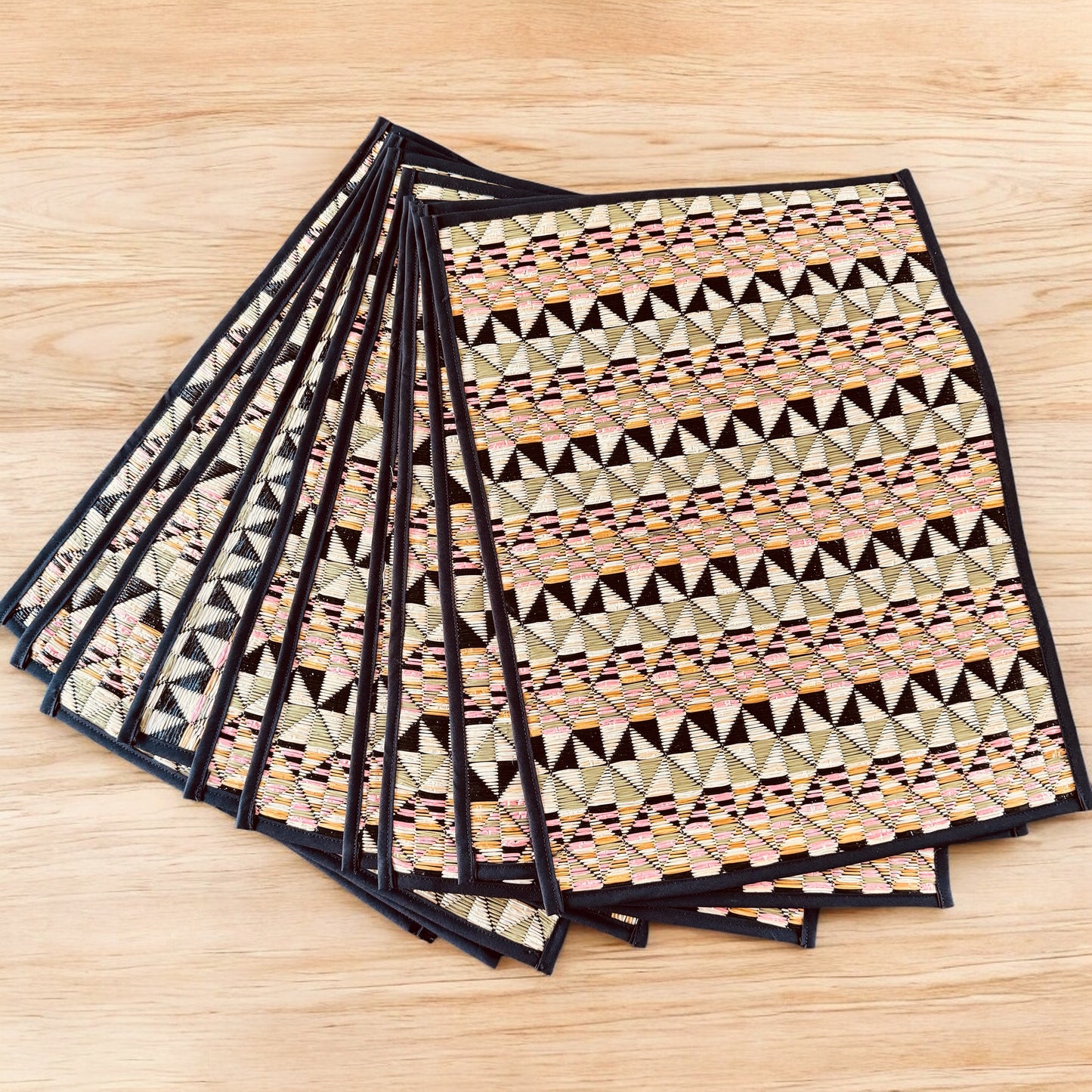 Individual rectangular borde negro