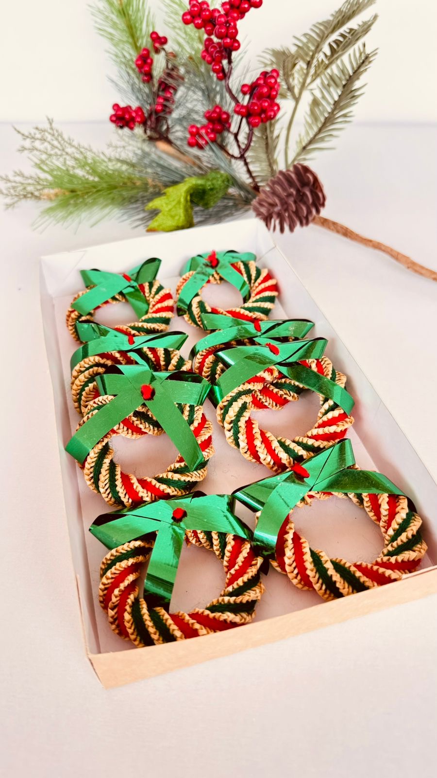 Caja servilleteros por 6 navidad