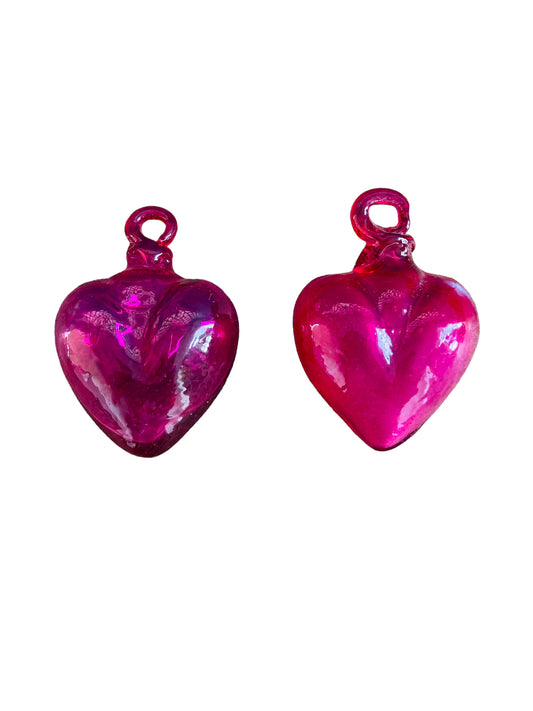 Corazónes vidrio soplado Peq