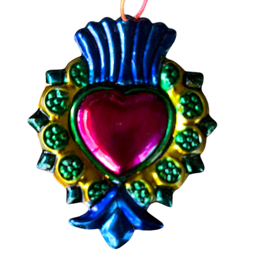 Corazón hojalata corazón. Rosado