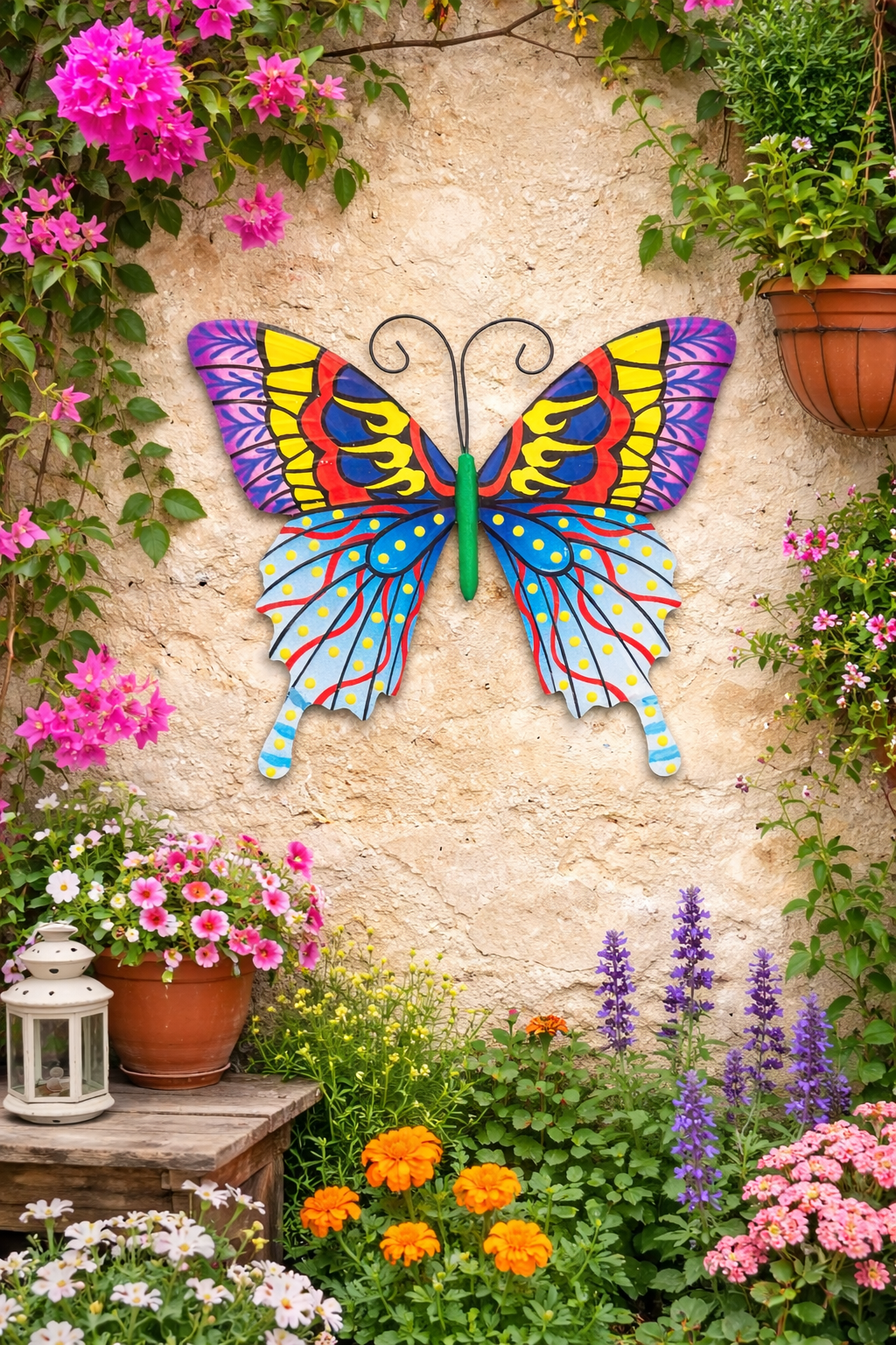 Mariposa en metal