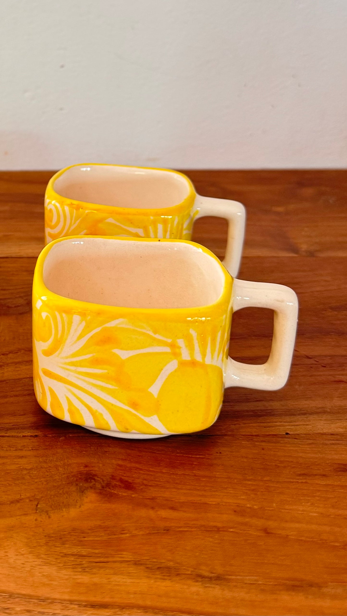 Pocillo amarillo Talavera