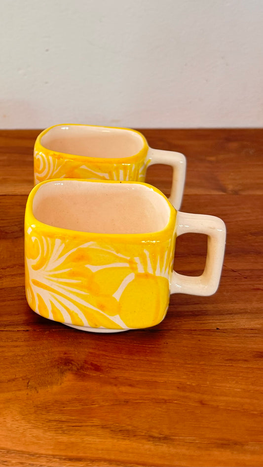 Pocillo amarillo Talavera