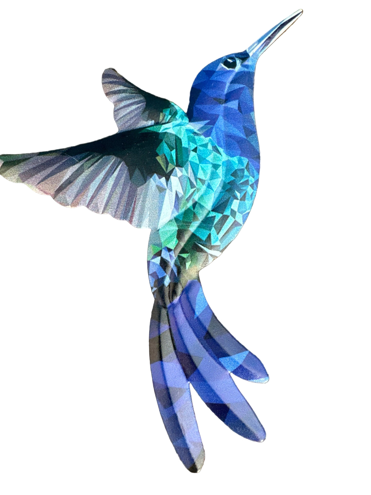 Colibrí en metal