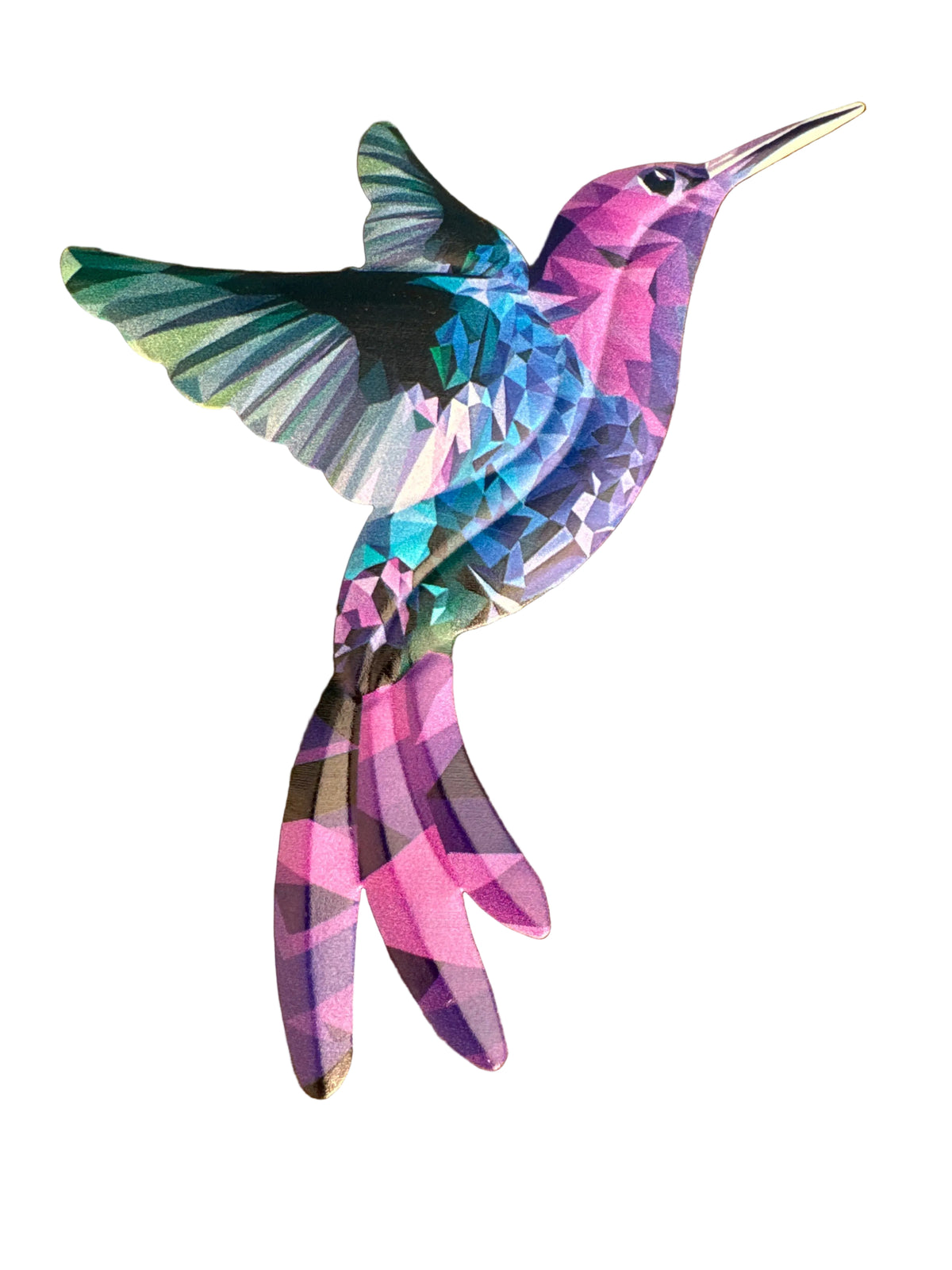 Aves Colibrí en metal