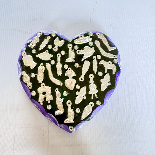 Corazón madera milagritos
