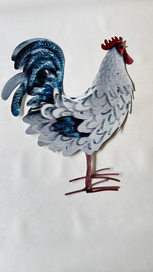 Gallo metal pared