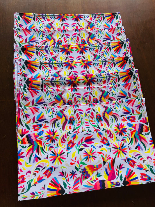 Individuales  estampado Otomi