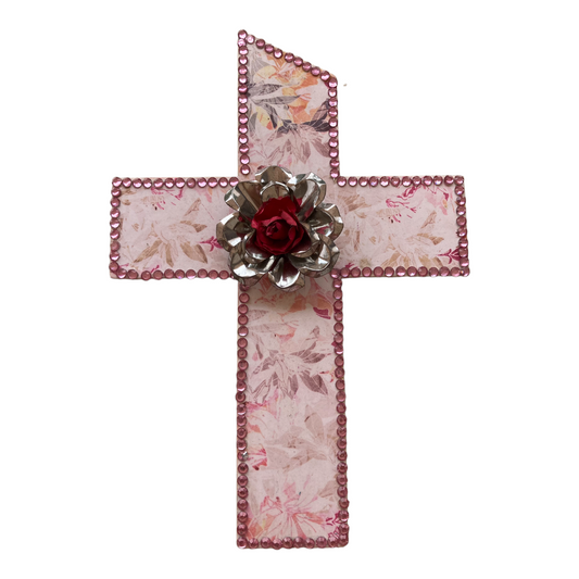 Cruz decorada madera