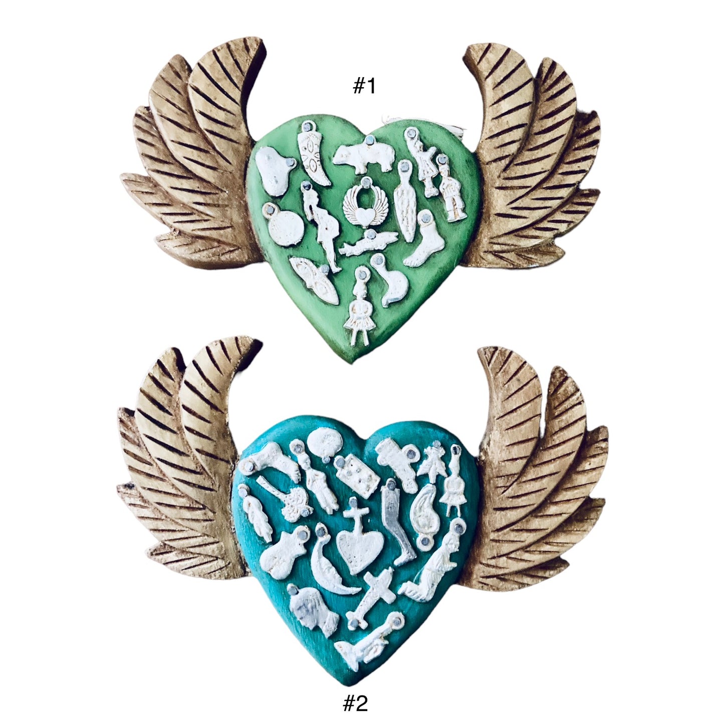 Corazón con alas y milagritos #1