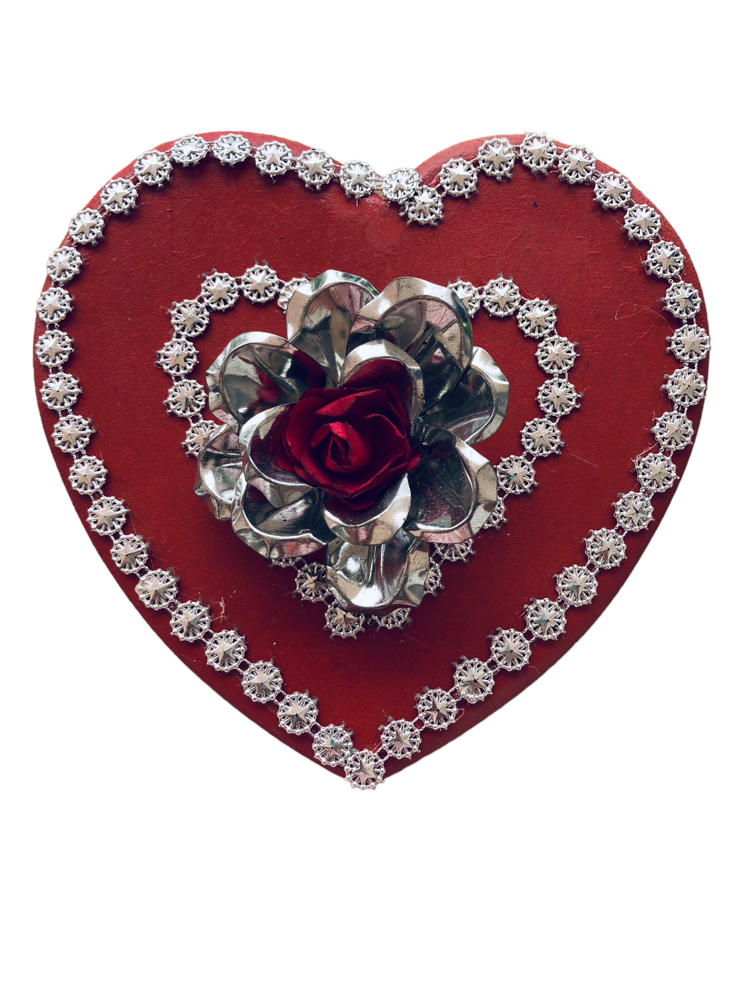 Corazón decoración madera