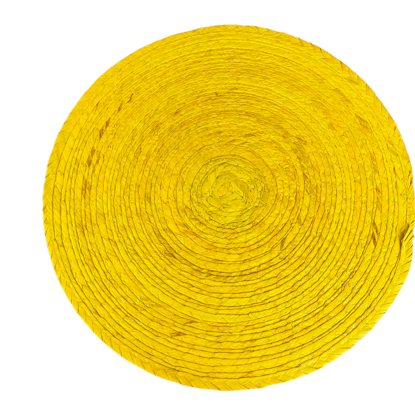 Individual redondo amarillo