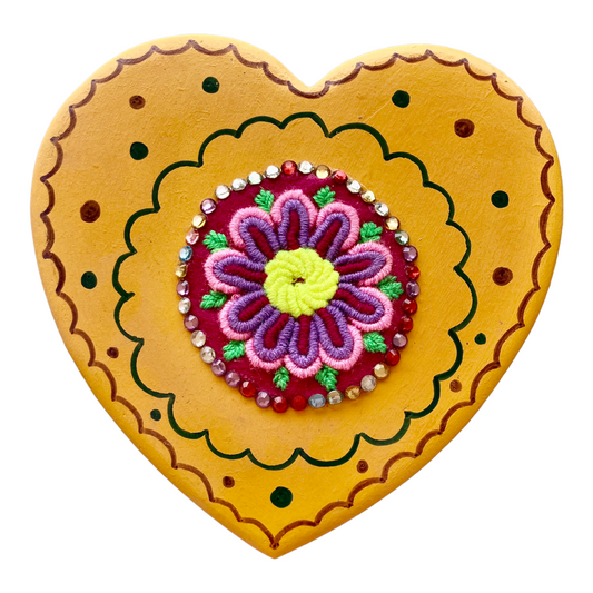 Corazón decoración madera